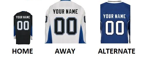 (image for) TAMPA BAY Pro Hockey Number Kit - Click Image to Close